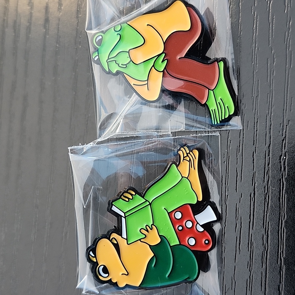 Frog and Toad Enamel Pin Set - Picture 5 of 5
